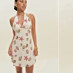 Reformation Delanie Dress Ivory - Size M